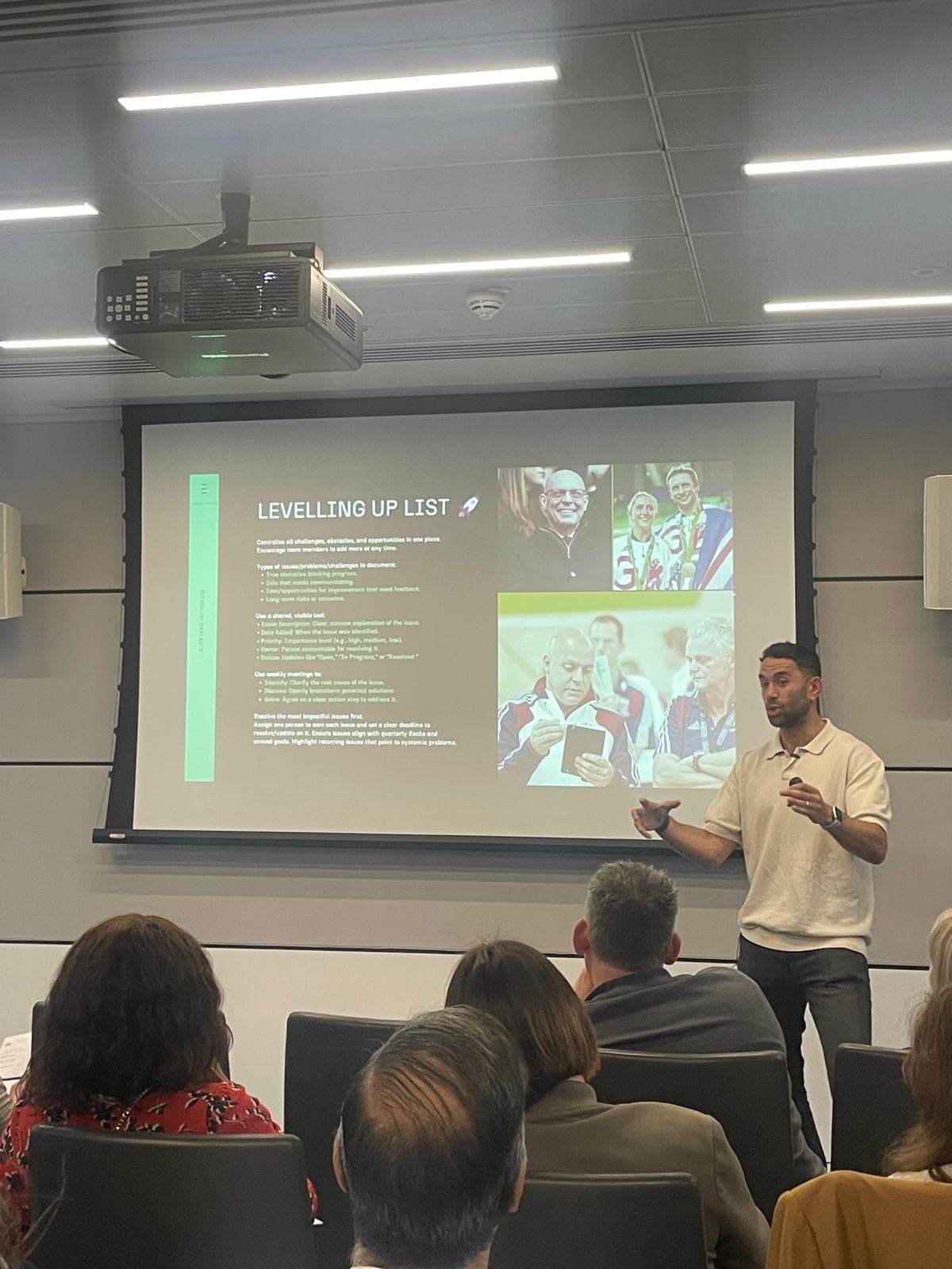 Alex Ayin presenting at a masterclass